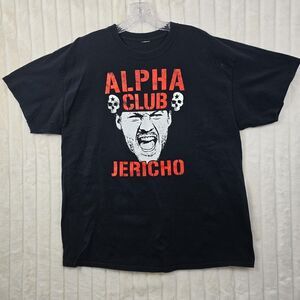 Chris Jericho Shirt Men's Black Alpha Club WWE WWF AEW Wrestling Size XL